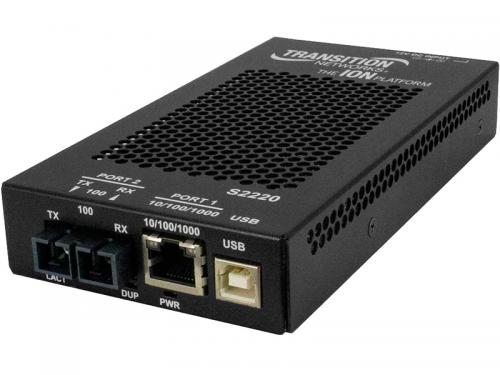 Transition S2220-1014-JP 100Base-FX/10/100/1000Base-T(RJ-45)/SC/シングル流行り物/1310航空マイル/20粁