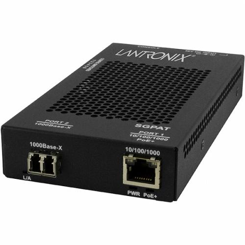 Transition SGPAT1039-105-JP 10/100/1000Base-T PoE+ (RJ-45) [100m] to 1000Base-SX 850航空マイル multimode (LC) [62.5μm: 220m] [50μm:550m ]