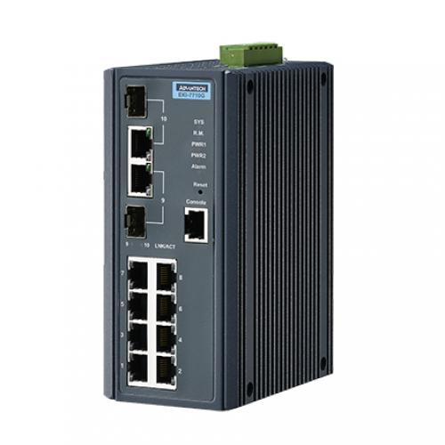 アドバンテック EKI-7710G-2CI-AE 製作用交通EKI 8GE界面 + 2G SFP/ジャズバンド界面 製作用マネージドスイッチ 広々とした熱度活動の領域動くこと模範例