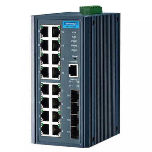 アドバンテック EKI-7720E-4FI-AE 産業用コミュニケーションEKI 16 Fast Ethernet + 4SFP Managed Ethernet Switch Wide Temperature|ISダイレクト店