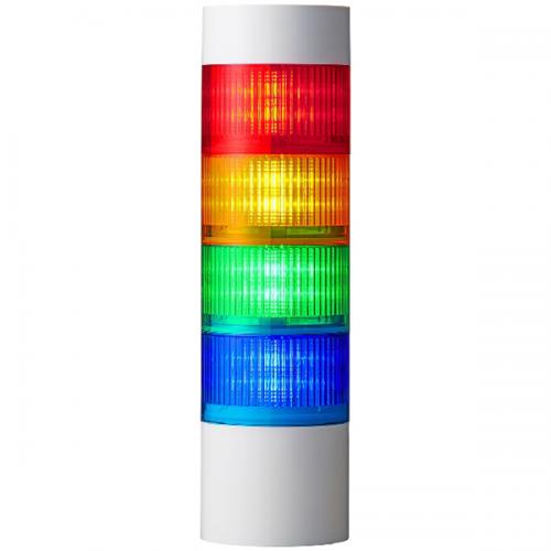 パトライト LR10-402WJBW-RYGB 積層交通信号灯 信号円柱 Φ100 LR10つづき物 ネットワーク機器-その他-パソコン・周辺機器