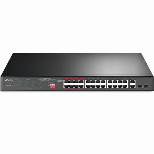 TP-LINK TL-SL1226P(UN) 24界面10/100Mbps＋2ポートギガビット アンマネージPoE+取り替えっこ
