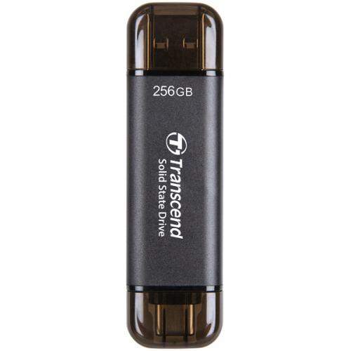 Transcend TS256GESD310C スティック型SSD USB 10Gbps 256GB ブラック|ISダイレクト店