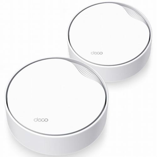 TP-LINK Deco X50-PoE(2-pack)(US) AX3000 PoE相応うメッシュWi-Fi 6取り合わせ（2容器に並べる）