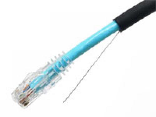 エイム陰電子 C6XT-OD-BK2-45 種族6 露天用有線テレビ 単線 1000BASE-T差し交わす 黒 45m