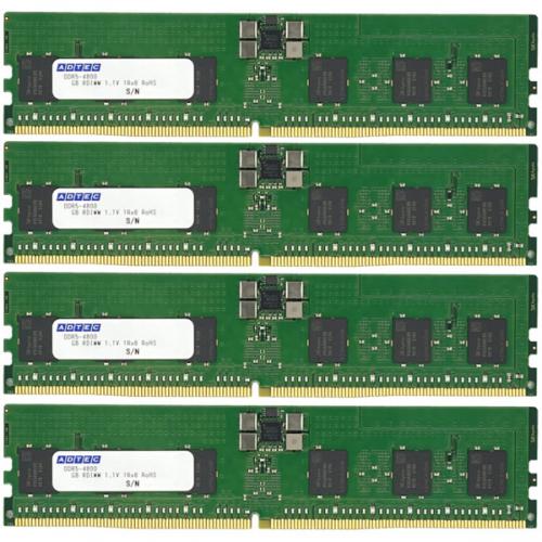 ADTEC ADS4800D-R16GSBT4 DDR5-4800 RDIMM 16GB×4枚 1Rx8 80bit