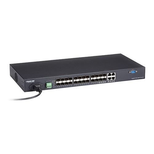 ブラックボックス LGB5124A-R2 SFP ギガビット・マネージド・スイッチ 100/1000 SFP(20)+デュアル手段UTP/SFP(4)
