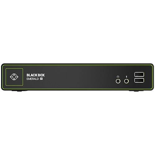 ブラックボックス EMD4000R KVMエクステンダー Emerald4K IP-KVMレシーバ (DPx1 USBx4 1000BASE-Tx1 SFP+x2)