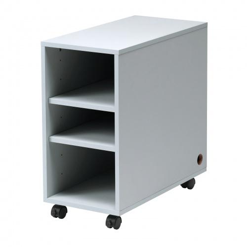 サンワサプライ CP-050GY 収納ボックス（W300&times;D600&times;H600mm・ライトグレー）｜ISダイレクト店