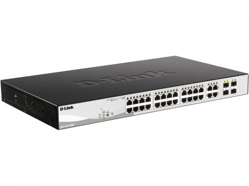 D-Link(ディーリンク) DGS-1210-28MP/F4 DGS-1210-28MP ギガビットL2かっこ良い取り替えっこ、PoE/PoE+相応う(最大限度370W給電)、10/100/1000BASE-T界面(PoE+相応う)x24、10/100/1000BASE-T界面x4(SFPジャズバンド拡張スロットx4)