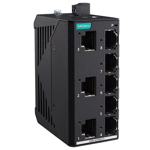 MOXA EDS-G2008-EL 8ポートエントリーレベル アンマネージドフルギガビットイーサネットスイッチ メタル筐体｜ISダイレクト店 36,822円