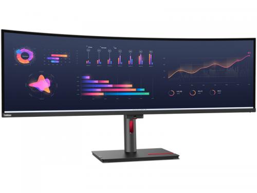 レノボ 63DBRAR1JP ThinkVision P49w-30 (49型/5120×1440/HDMI、DisplayPort、USB Type-C/黒/スピーカー：あり)