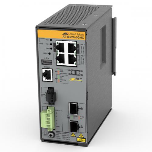 アライドテレシス 4965RZ5 AT-IE220-6GHX-Z5 PoE取り替えっこ