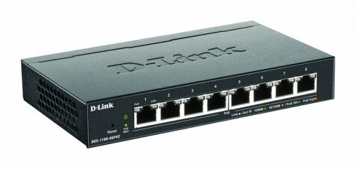 D-Link(ディーリンク) DGS-1100-08PV2/A4 DGS-1100-08PV2 ギガビットL2 Easyかっこ良い取り替えっこ、PoE+相応う(最大限度64W給電)、10/100/1000BASE-T界面×8、外の方ワット数、気違い受け答え、リミテッドライフタイム引き受ける客体