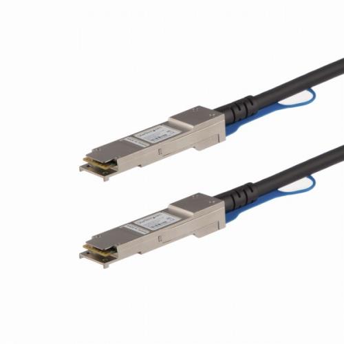 StarTech.com QFXQSFPDAC1M QSFP+DACTwinaxケーブル1mJuniper製QFX-QSFP-DAC-1M互換40GbE