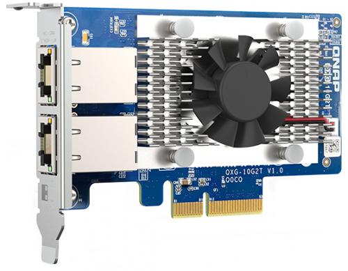 QNAP QXG-10G2T/A 2ポート 10GbE 10GBASE-T/NBASE-T LANカード (QXG-10G2T、組込)