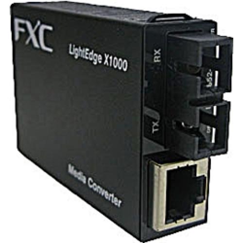 FXC LEX1852-70 10/100/1000BASE-T to 1000BASE-LX(SC、SMF-70Km)媒体変換器