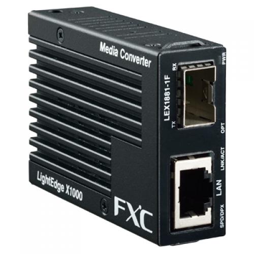 FXC LEX1881-1F-ASB5 10GBASE-T to 10GBASE-R(10G SFP+) マイクロメディアコンバータ + 同生産品SB5バンドル