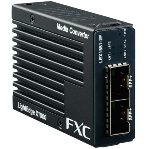 FXC LEX1881-2F-ASBX 10G SFP+ to 10G SFP+ マイクロメディアコンバータ ＋ 同生産品SBXバンドル