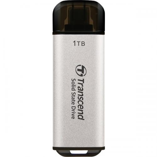 Transcend TS1TESD300S スティックSSD ESD300 USB Type-C 10Gbps 1TB シルバー
