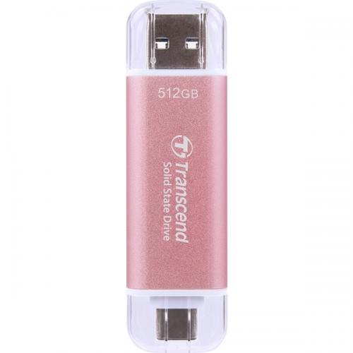 Transcend TS512GESD310P スティック型SSD USB 10Gbps 512GB ピンク