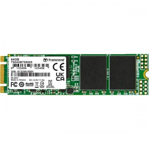 Transcend TS64GMTS800S 内蔵SSD SATA-III 6Gb/s M.2 Type 2280 64GB