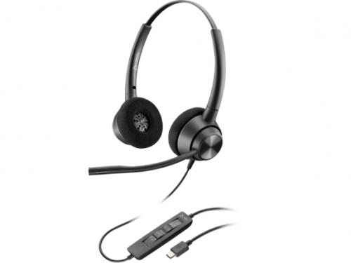 日本HP 767G0AA Poly EncorePro 320 USB-A 両耳 有線モデル ノイズキャンセリングマイク搭載 TAA(米国政府・軍向け調達基準)認証