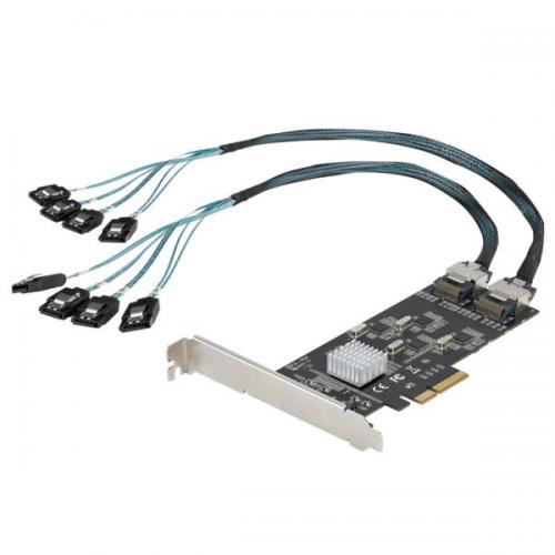 StarTech.com 8P6G-PCIE-SATA-CARD SATA8界面増設PCIExpress界面歌留多/PCI-SATAうつり変わり/4x進行係り制御装置/SATAPCIe押しひろげる歌留多/PCI-ex4Gen2-SATA3.0/SATAHDD\u0026amp;SDD