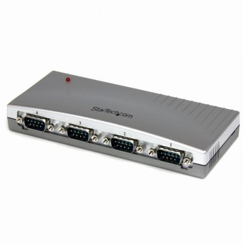 StarTech.com ICUSB2324 4ポートUSB-RS232C変換ハブUSB2.0-シリアル(x4)コンバータ/変換アダプタUSBA(オス)-D-Sub9ピン(オス)