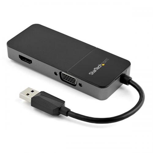 StarTech.com USB32HDVGA USB3.0-HDMI/VGA変換アダプタ4K/30Hz対応Mac/Windows対応USBType-AポートからHDMI/RGB変換
