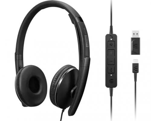 レノボ 4XD1M45627 Lenovo Wired アクティブノイズキャンセリング ヘッドセット 2(Teams)|ISダイレクト店