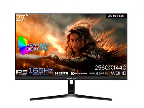 【法人様宛限定】JAPANNEXT JN-27IPSG165WQHDR ゲーミング液晶ディスプレイ 27型/2560×1440/DP×1、HDMI×2/ブラック/スピーカー：有/2年保証 22,448円