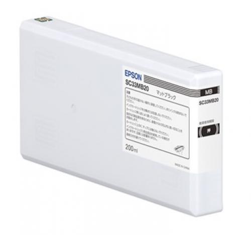 EPSON SC33MB20 SureColor用 インクカートリッジ/マットブラック（200ml）｜ISダイレクト店