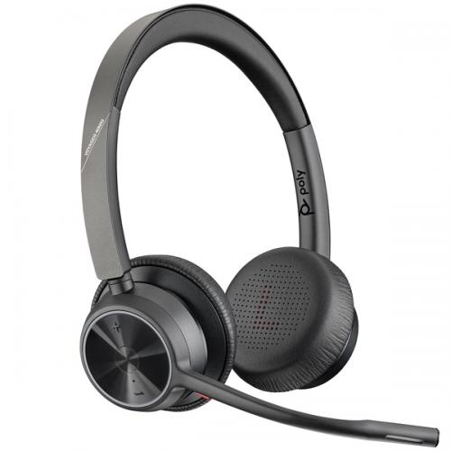 日本HP 76U49AA Poly Voyager 4320 USB-Aドングル付 両耳 ワイヤレスモデル ノイズキャンセリングマイク搭載｜ISダイレクト店 14,948円