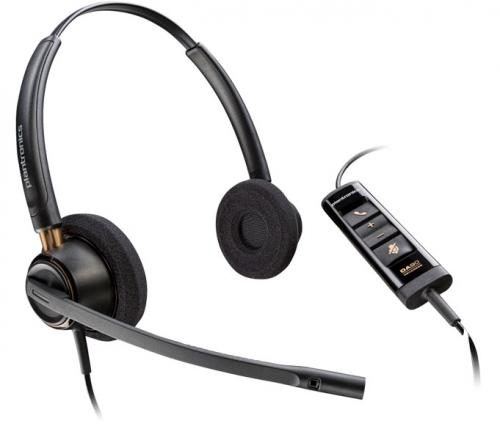 日本HP 783R3AA Poly EncorePro 525 USB-A+ USB-C 変換アダプタ付 両耳 有線モデル ノイズキャンセリングマイク搭載