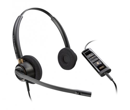 日本HP 783R2AA Poly EncorePro 525 USB-A+ USB-C 変換アダプタ付 両耳 有線モデル ノイズキャンセリングマイク搭載 Microsoft Teams認定モデル