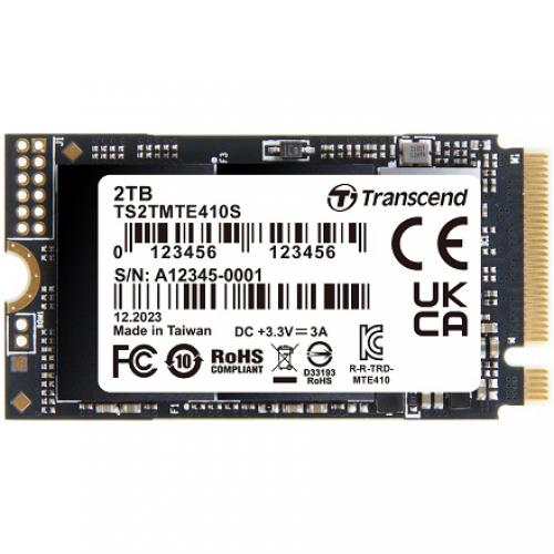 Transcend TS2TMTE410S 2結核症 M.2 2242 PCIe SSD 410s Gen4x4 NVMe 3D