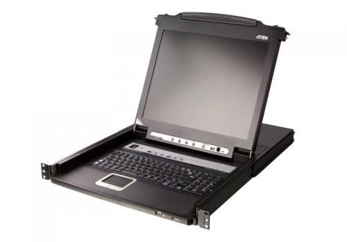 ATEN CL5708MWJJS 17.3inLCD一体型8界面KVMドロワー/盛りだくさん固定ディスク相応う/遊撃手軌跡