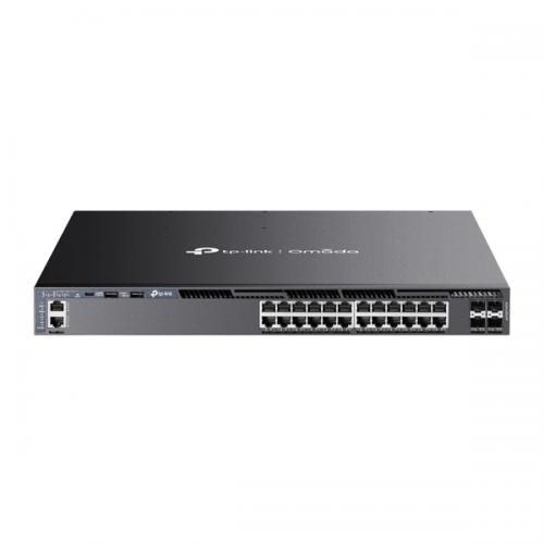 TP-LINK SG6428XHP(UN) Omada ギガビットPoE+界面×24 / 10G拡張スロット×4 スタッカブルL3マネージスイッチ