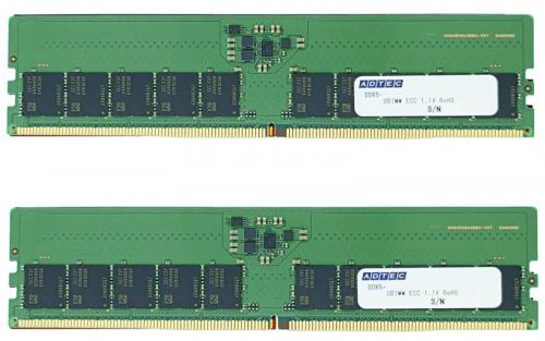 ADTEC ADS5600D-E32GDBW DDR5-5600 UDIMM ECC 32GB×2枚 2Rx8