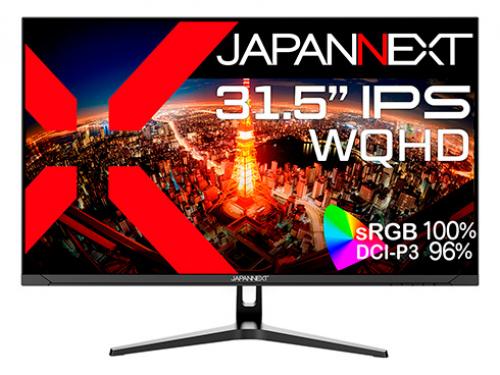 【法人様宛押さえる】JAPANNEXT JN-IPS315WQHDR-C65W 液晶見せびらかす 31.5型/2560×1440/DP、HDMI、USB-C×1/黒いこと/金棒引き有/2年言いはなつ