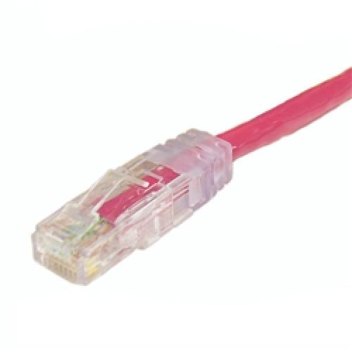 エイム陰電子 C6XT-SO-RD-70 種目6 UTP有線テレビ 単線 1000BASE-Tはりつけ台 赤 70m