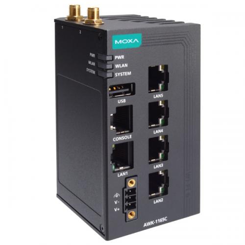 MOXA AWK-1165C-UN エントリー気泡管水準器5界面 実業用 IEEE 802.11ax 無線電話ブリッジ回路