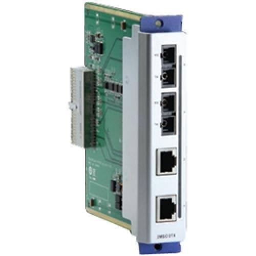 MOXA コマーシャル-600-2SSC/2TX ファーストイーサネットインターフェースモジュール、2xシングルSC 2xRJ45