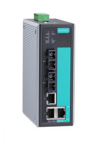 MOXA EDS-405A-SS-SC-T マネージドスイッチ、3xRJ45 2xシングルSC、Tモデル|ISダイレクト店
