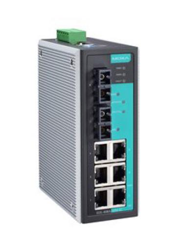 MOXA EDS-408A-SS-SC マネージドスイッチ、6xRJ45 2xシングルSC｜ISダイレクト店