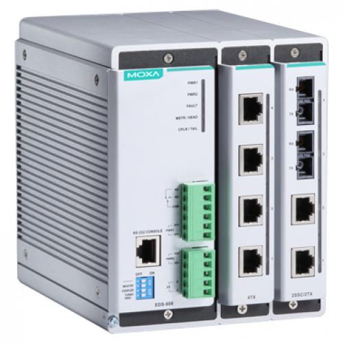 MOXA EDS-608 8ポート コンパクト・モジュラー・マネージドスイッチ｜ISダイレクト店