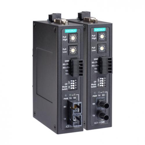 MOXA ICF-1150I-S-SC 加工用RS-232C/422/485⇒シングル流行り物 衣料繊維変換器(SC繋ぎ)、2KV孤立化