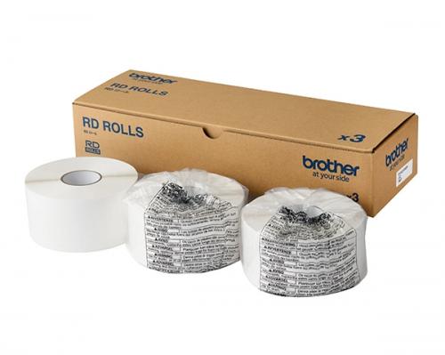 brother RD-U12J6 プレカットユポラベル (幅60mm×長さ80粍/800枚/巻/3巻入り口・入口)