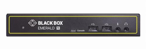 ブラックボックス EMD2002PE-R-P KVMエクステンダー Emerald PE IP-KVM 受信システム (DVIx2 USBx4 1000BASE-Tx1 SFPx1 PoE)